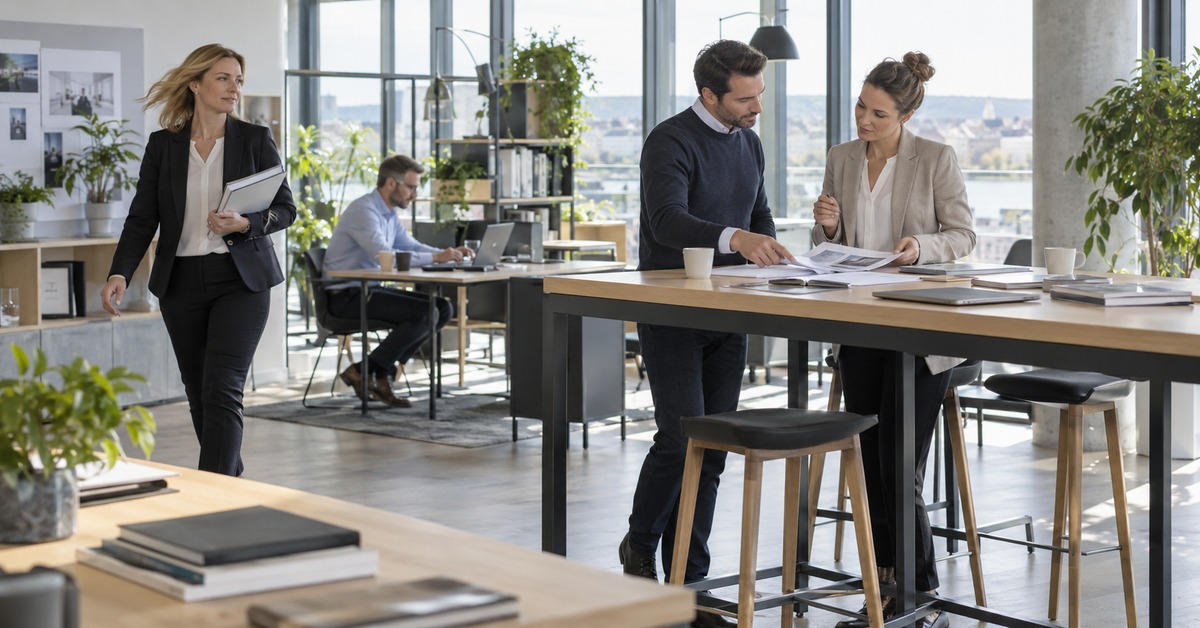 Professionelle Zusammenarbeit in einem modernen Büro
